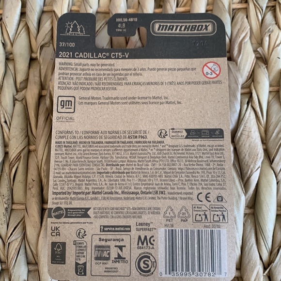 2021 Cadillac CT5–V Caddy Matchbox Car - Picture 3 of 5